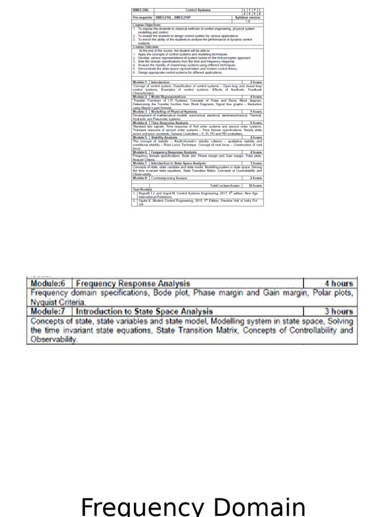 Bode Plot and Control System Stability | PDF | Decibel | Control Theory