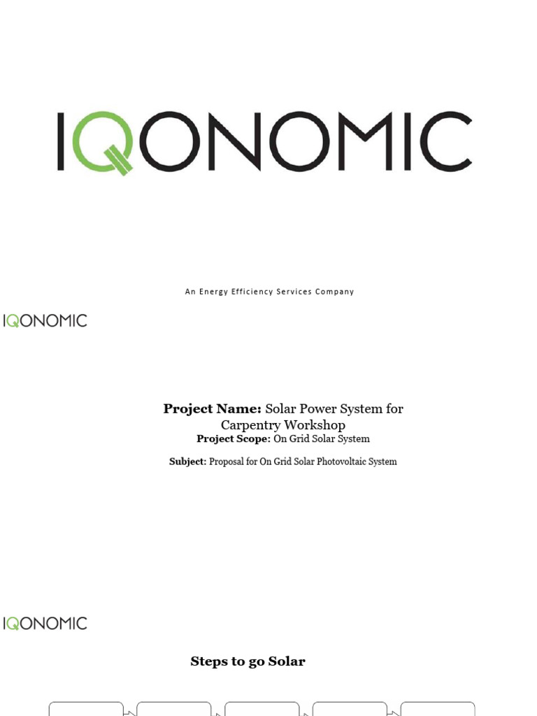 Solar Power System Proposal for Workshop | PDF | Photovoltaics ...