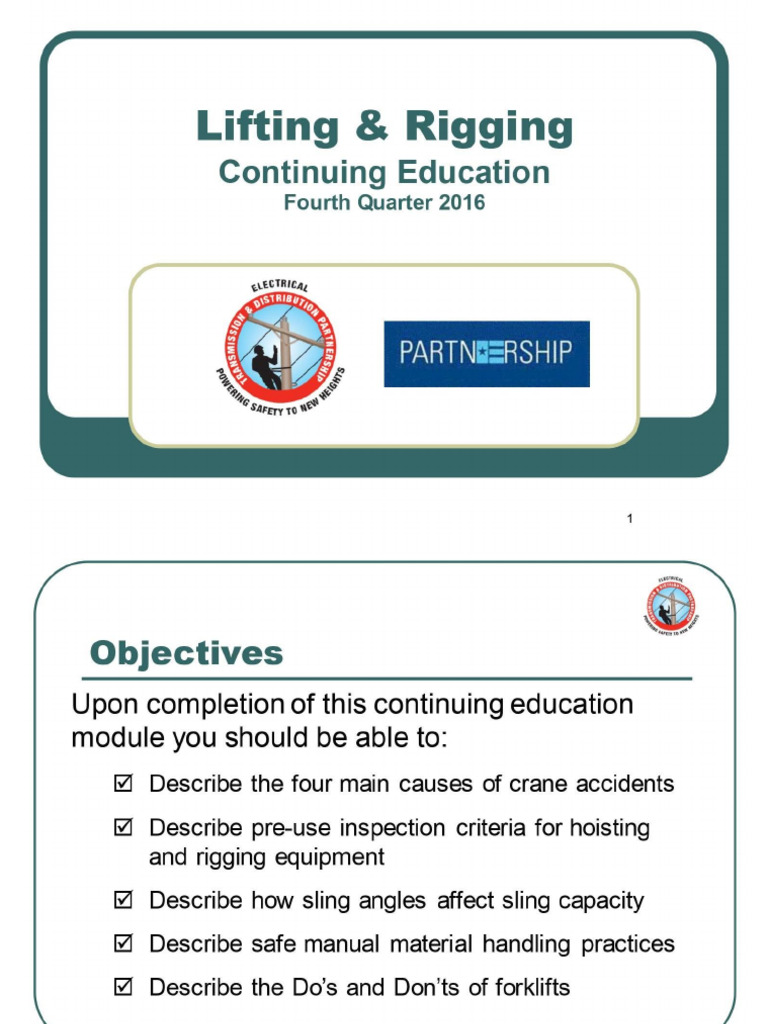 Lifting and Rigging | PDF