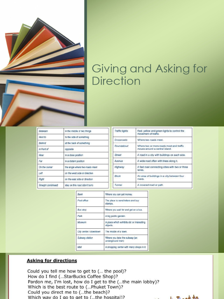 Giving and Asking For Direction | PDF