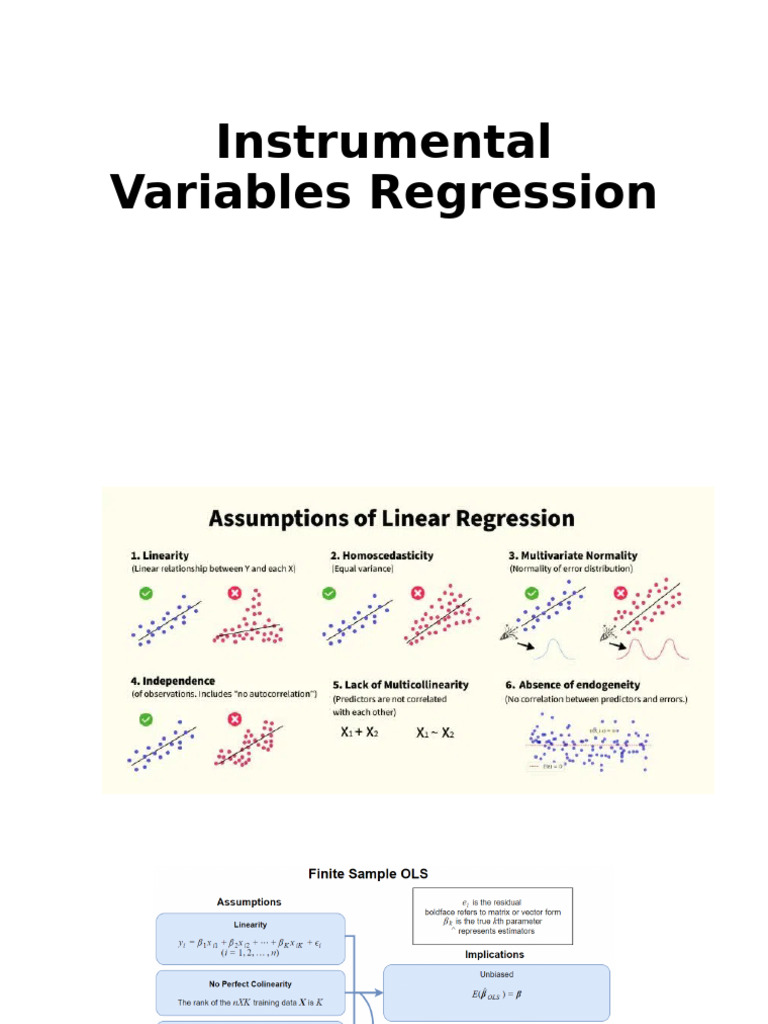 Instrumental Variable Regression Explained | PDF | Endogeneity ...