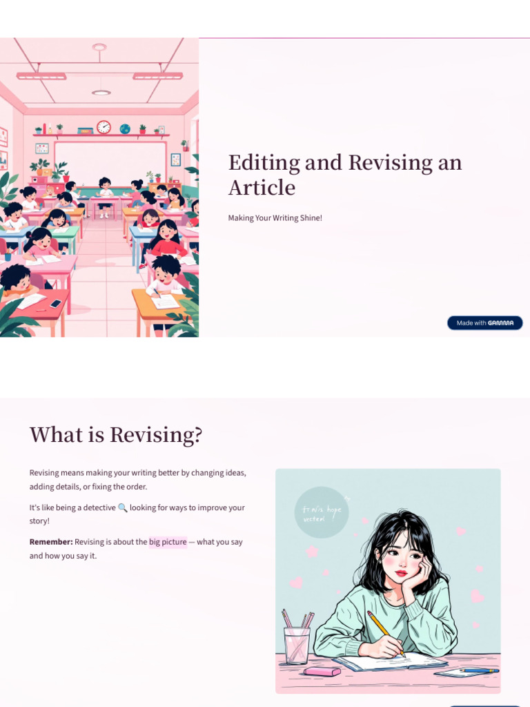 Editing and Revising An Article | PDF | Punctuation | Editing