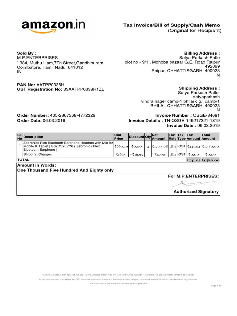 Bill copy | PDF