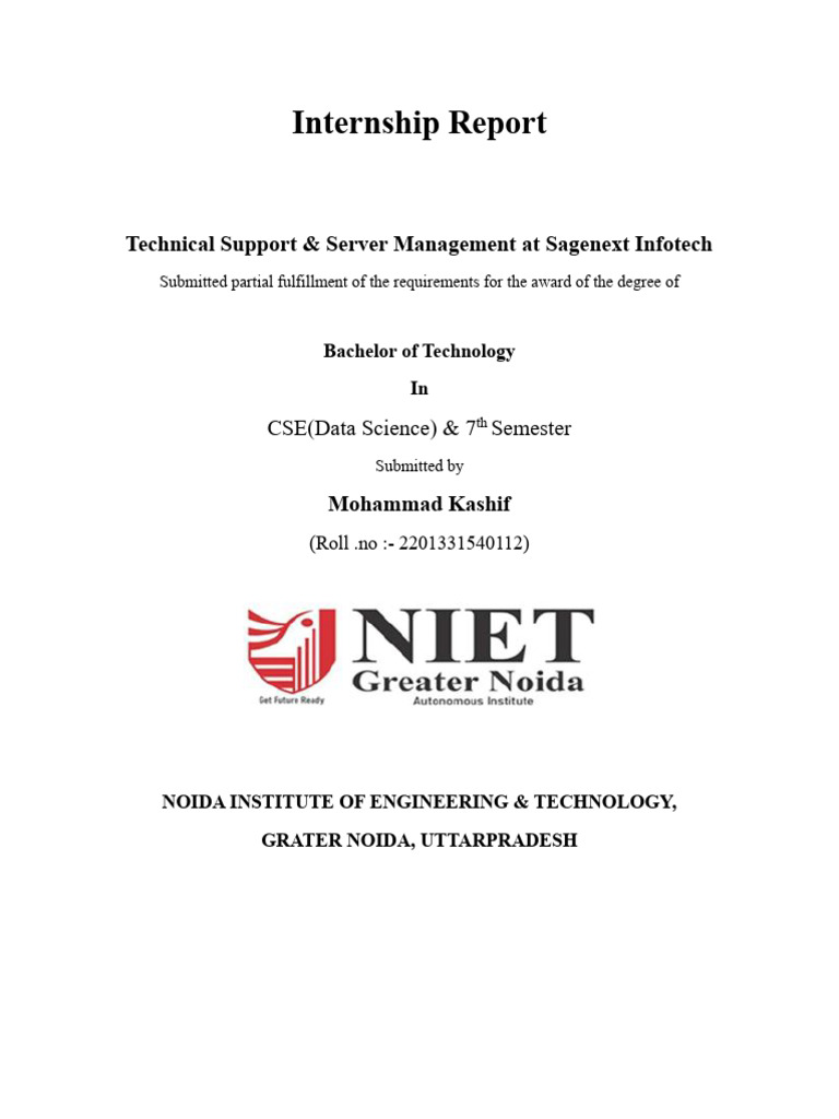Internship Report | PDF | Cloud Computing | Hyper V