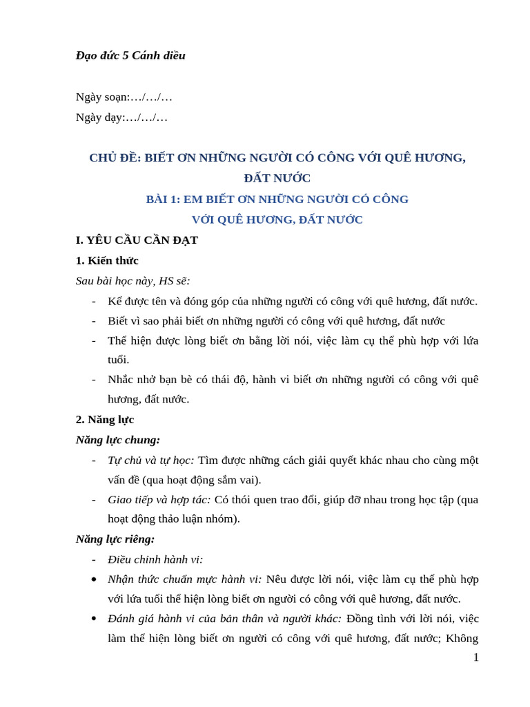 Dao Duc 5 Canh Dieu | PDF