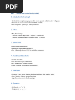 JavaScript Full Course Overview | PDF