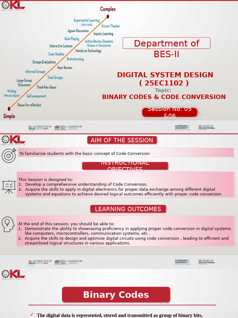 Session - 05 06 - Binary Code Code Convesrion | PDF | Binary Coded ...