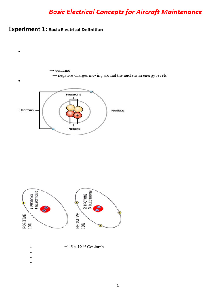 Electric P1Pratical | PDF | Electric Charge | Resistor
