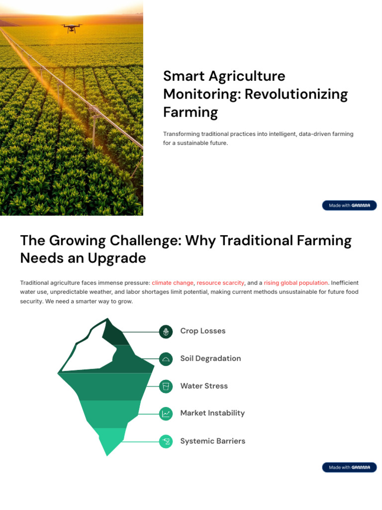 Smart Farming System Overview | PDF | Agriculture | Internet Of Things