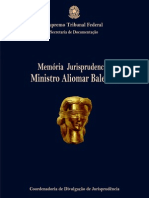 Memória jurisprudencial do Ministro Aliomar Baleeiro