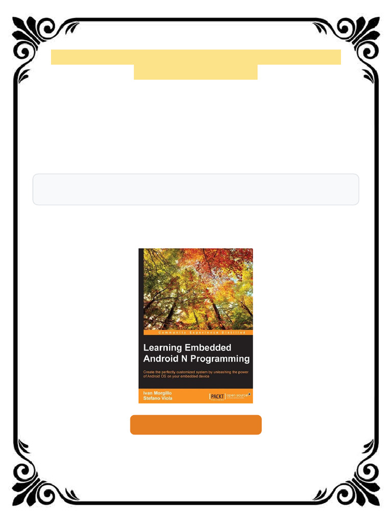 Learning Embedded Android N Programming 1st Edition Ivan Morgillo ...