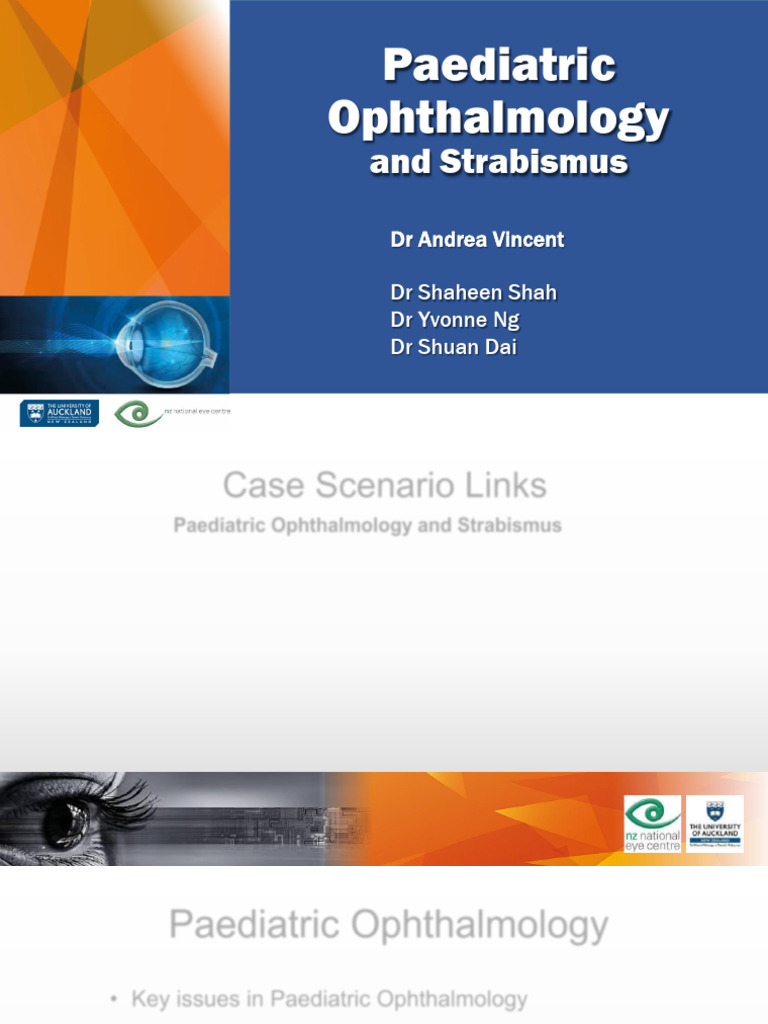 Paediatric Ophthalmology Insights | PDF | Ophthalmology | Human Eye