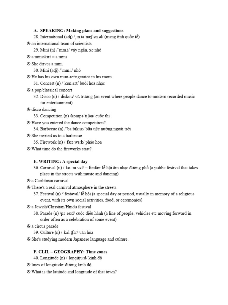Speaking Topic Unit 1 FF | PDF