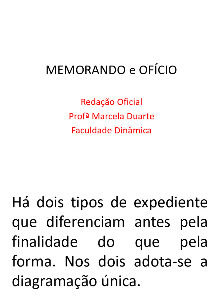 Memorando e Ofício | PDF | Internet | Comunicação
