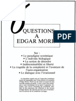 6 Questions À Edgar Morin 1983
