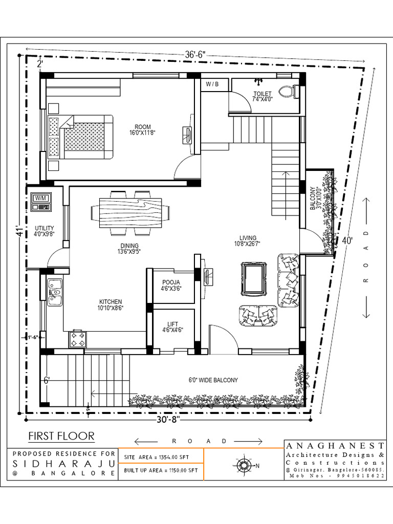 Proposed Residence Floor Plan | PDF