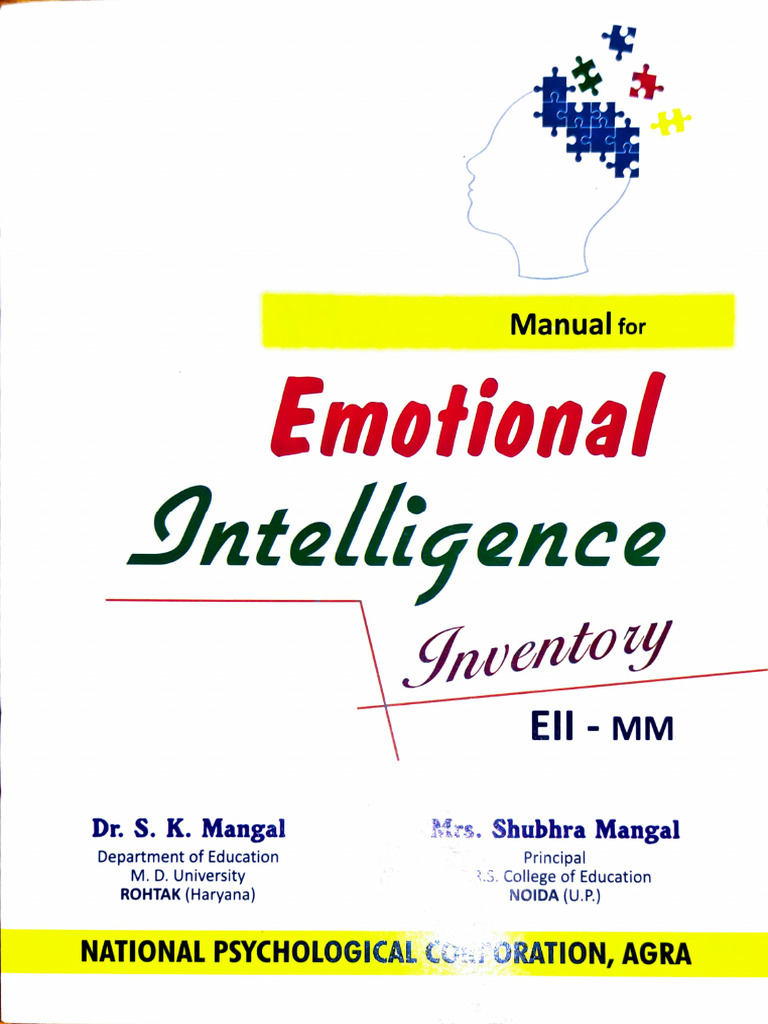Emotional Intelligence Inventory Manual | PDF | Normal Distribution ...