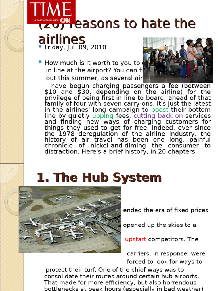 20 reasons to hate the airlines PDF Airlines American Airlines