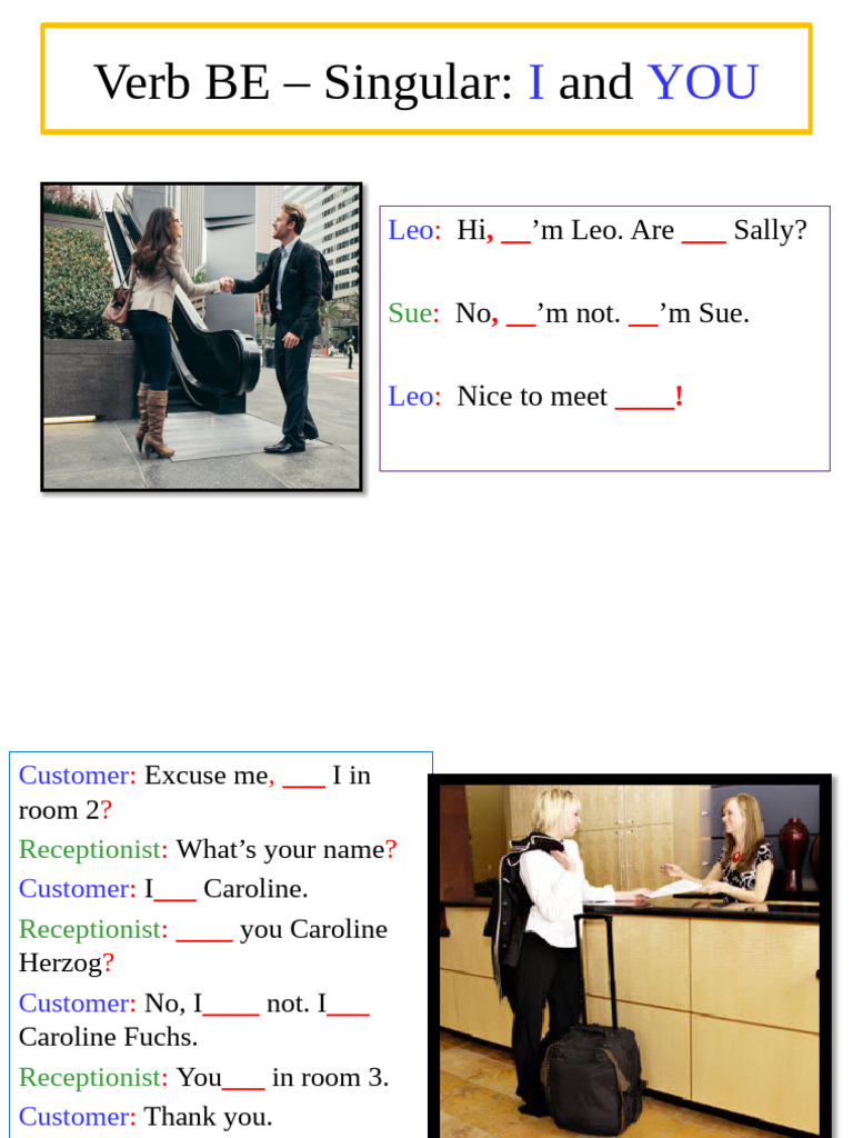 Singular Forms of Verb 