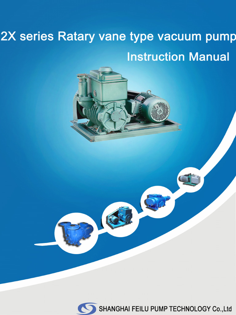 Vacuum Pump User Manual | PDF