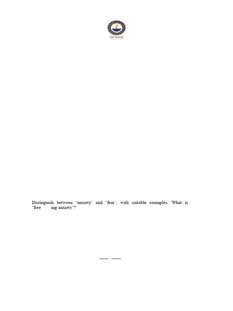 Psychology Sem5 CC11 2021 | PDF