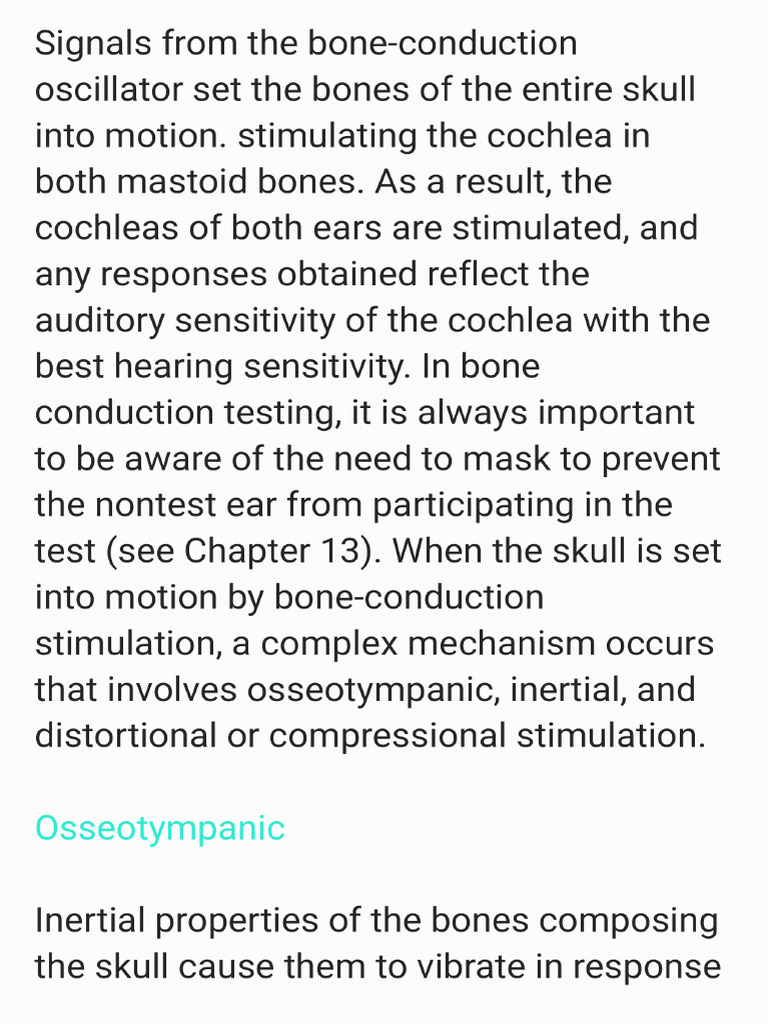 Modes of Bone-Conduction Transmission - 241031 - 114941 | PDF