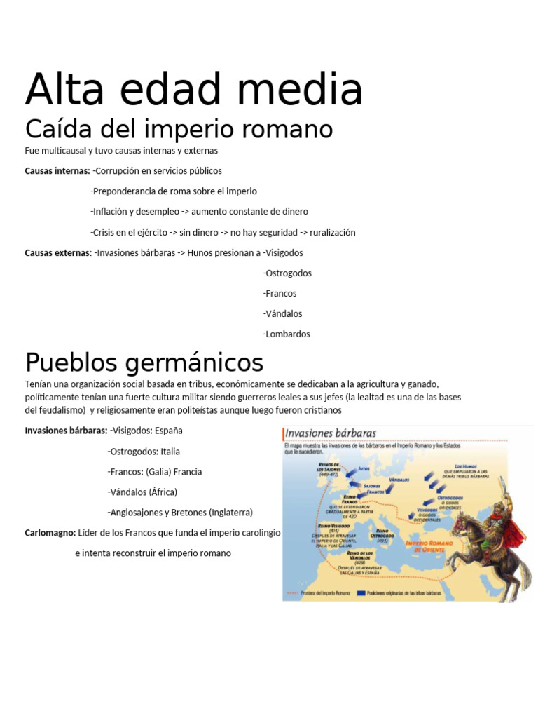 Factores de la Alta Edad Media en Europa | PDF | imperio Bizantino ...