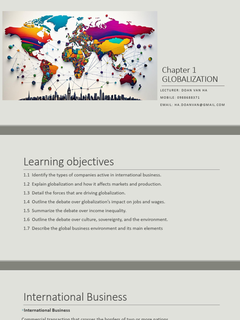 2024 - Intro To IB Chapter 1 - Clean | PDF | Globalization | World ...