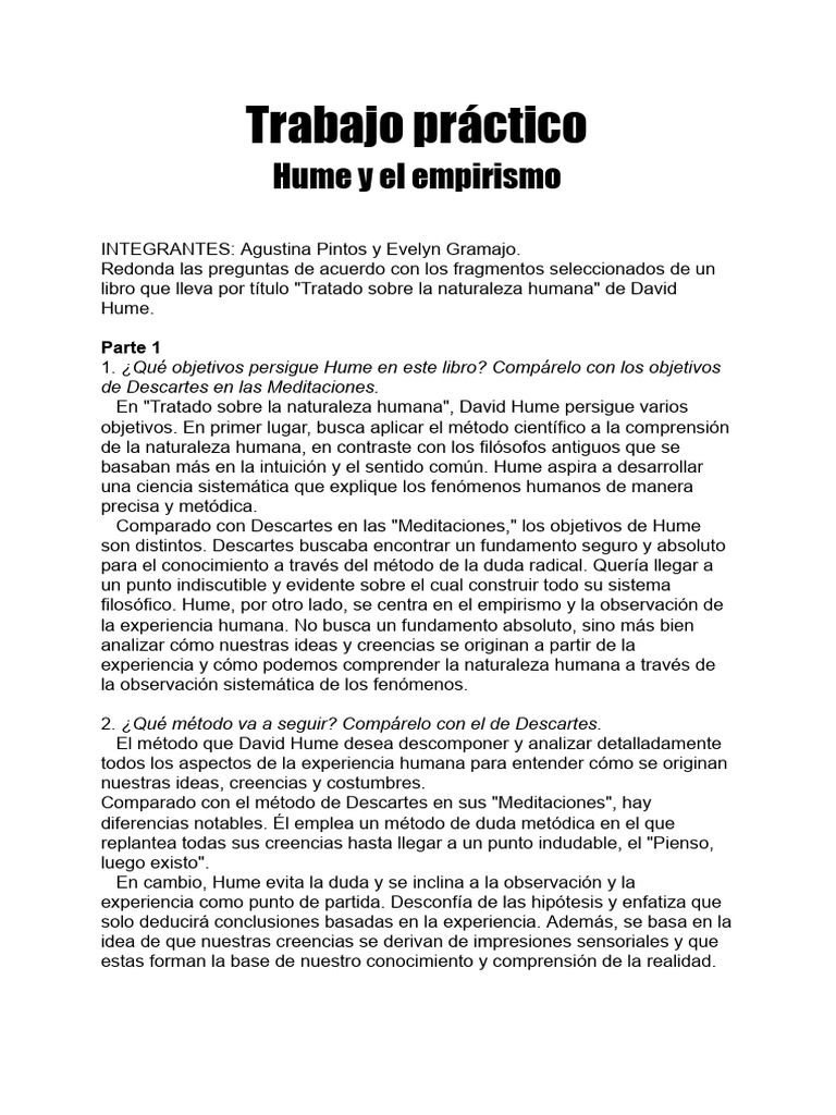 Empirismo (David Hume) | PDF | David Hume | René Descartes