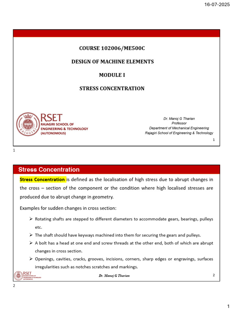 4_Stress Concentration | PDF | Mechanical Engineering | Deformation ...