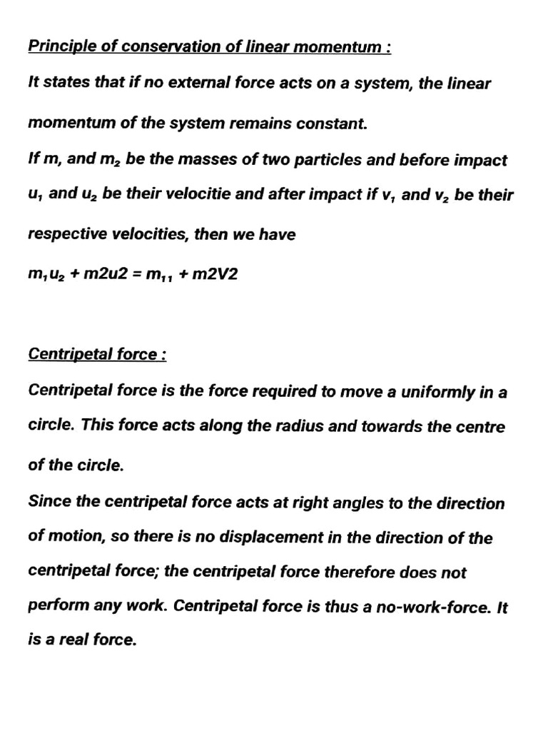 Conservation Principles in Physics | PDF | Force | Physics