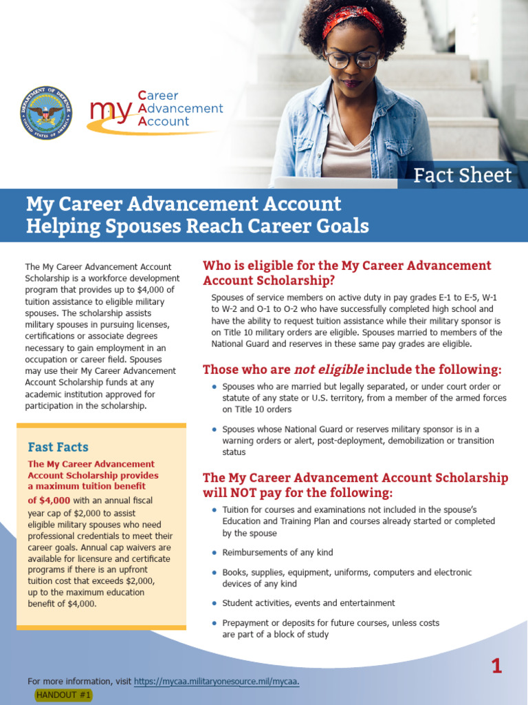 My Career Advancement Account Guide | PDF | Educational Stages