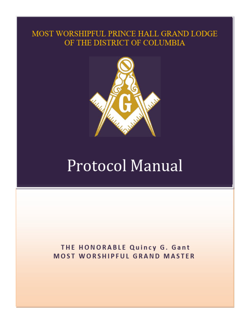 Prince Hall Masonic Protocol Manual | PDF | Freemasonry | Titles