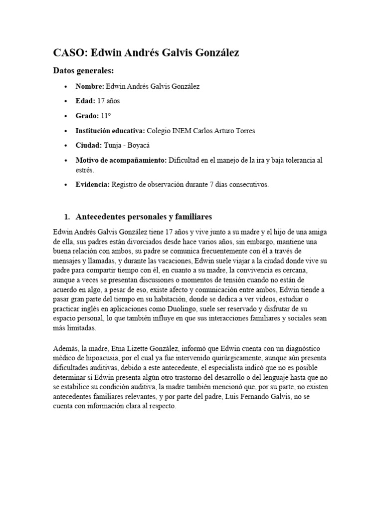 Manejo de la ira en adolescente de 17 años | PDF | Las emociones | Ira