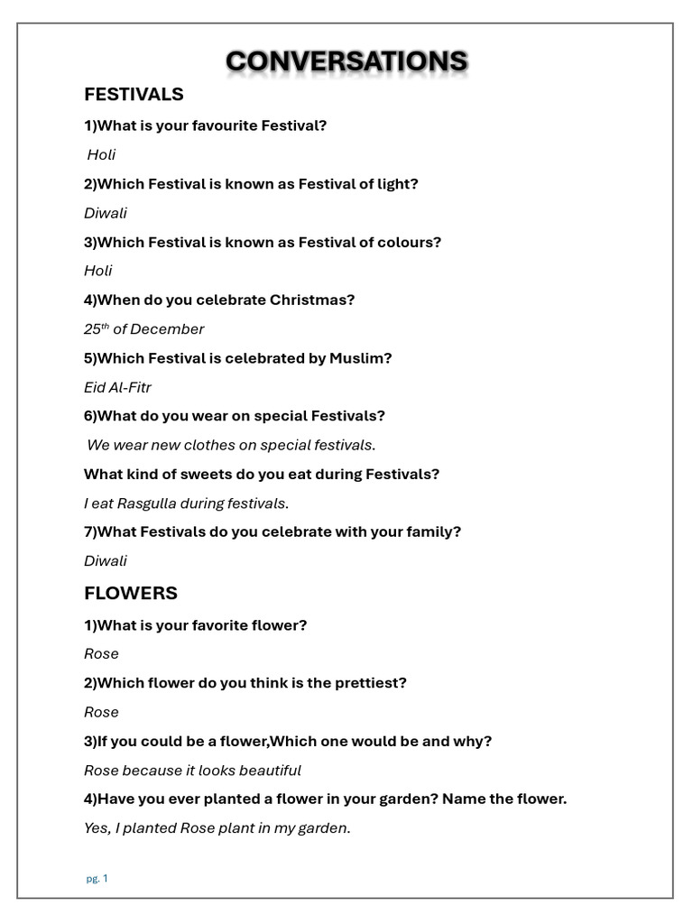 Conversations | PDF