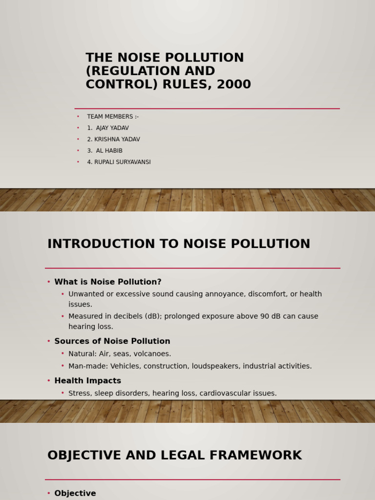 Noise Pollution Control Rules 2000 | PDF | Noise | Acoustics