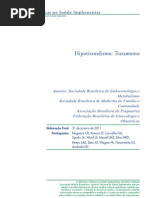 Diretrizes Clínicas na Saúde Complementar - Hipotireoidismo, Tratamento