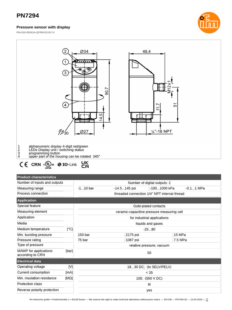 PN7294-02_EN-GB | PDF | Physical Quantities | Electricity