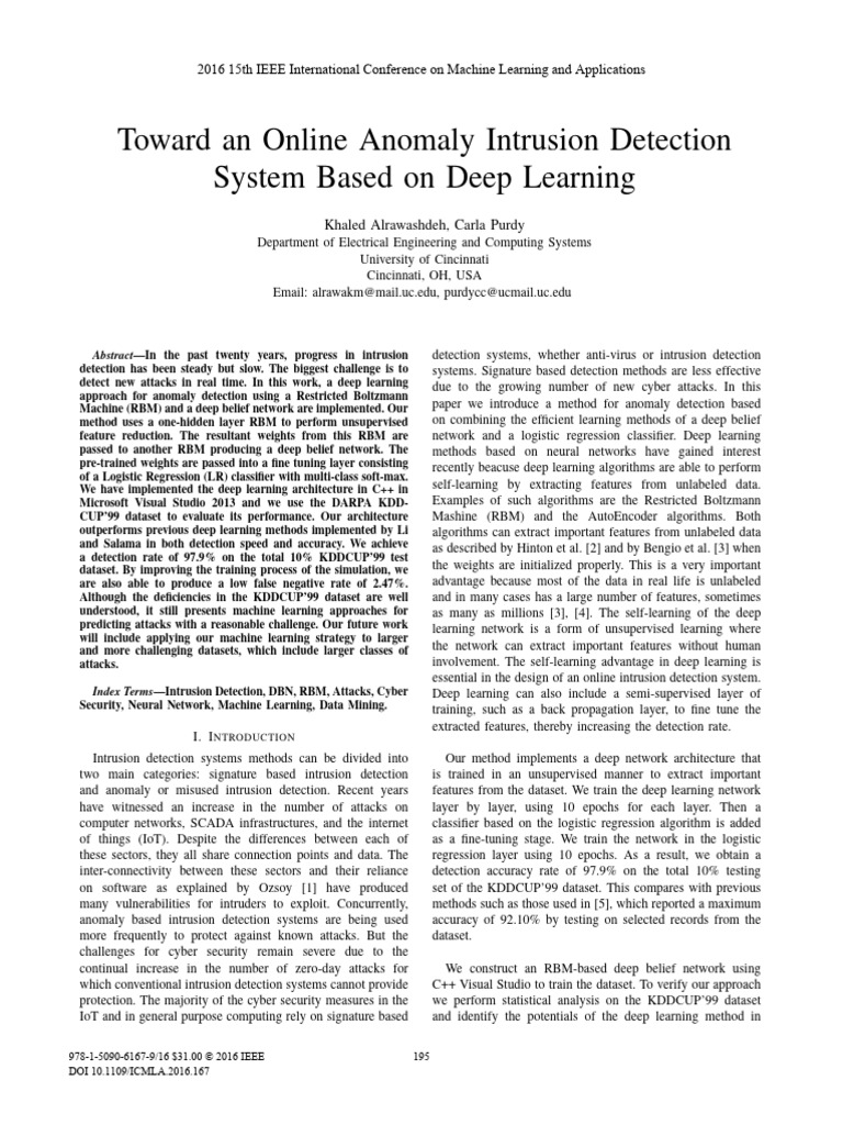 Deep Learning for Anomaly Detection | PDF | Deep Learning | Machine ...