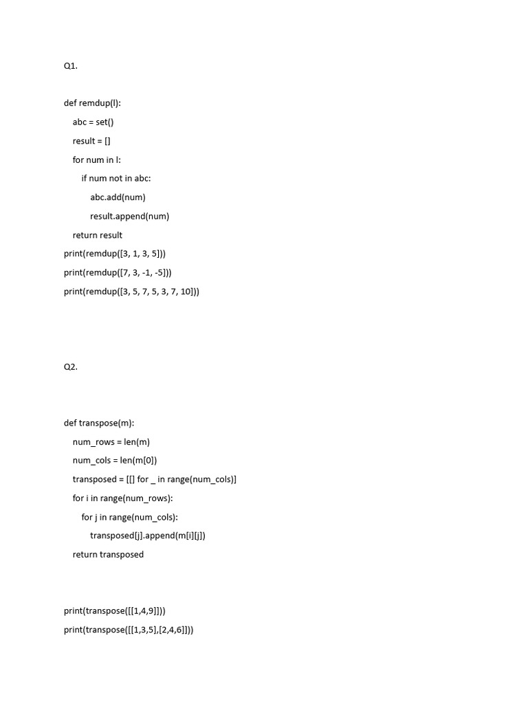 A-01 Assignment 5 | PDF