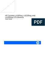HP LA2405wg Monitor User Guide