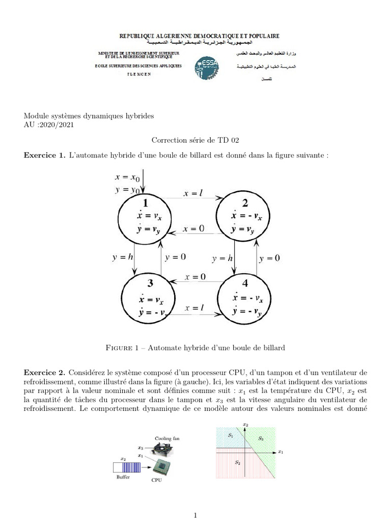 Automates hybrides en systèmes dynamiques | PDF