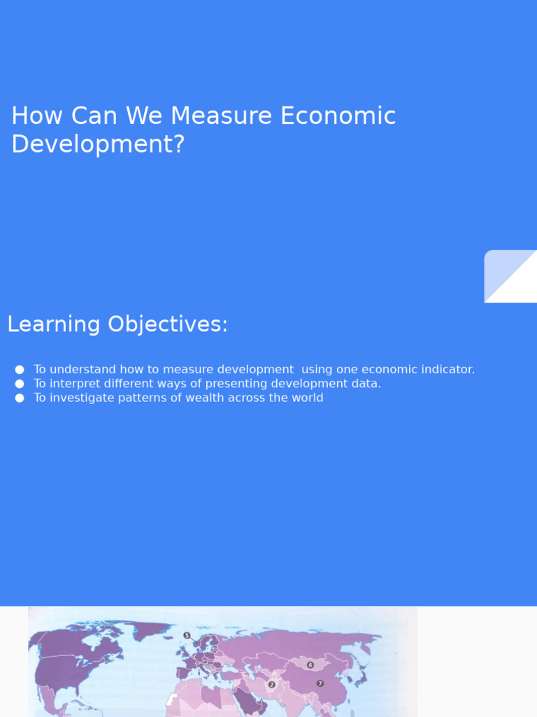 Measuring Economic Development Indicators | PDF