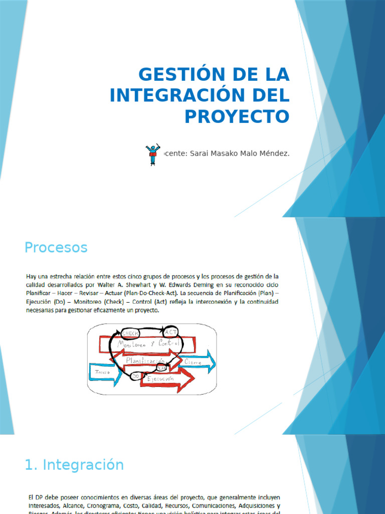 Sesion 4 - Gestión de La Integración Del Proyecto | PDF
