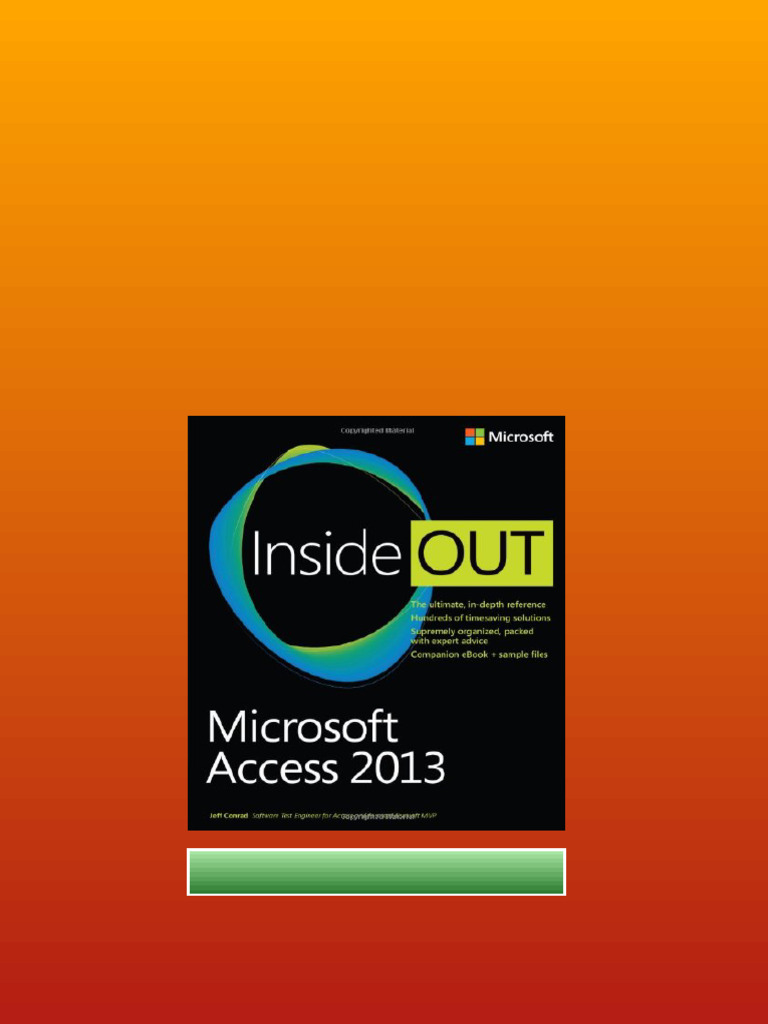 Microsoft Access 2013 Inside Out Jeff Conrad full | PDF | Microsoft Access