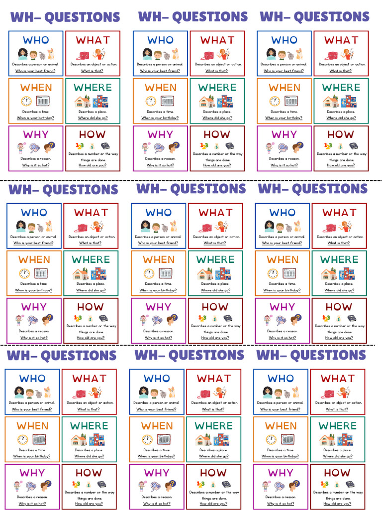 Understanding WH Questions | PDF