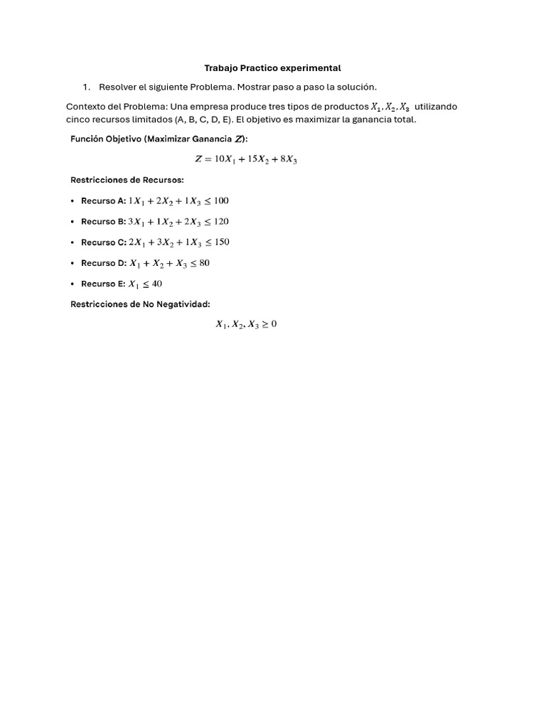 Trabajo Practico Experimental | PDF