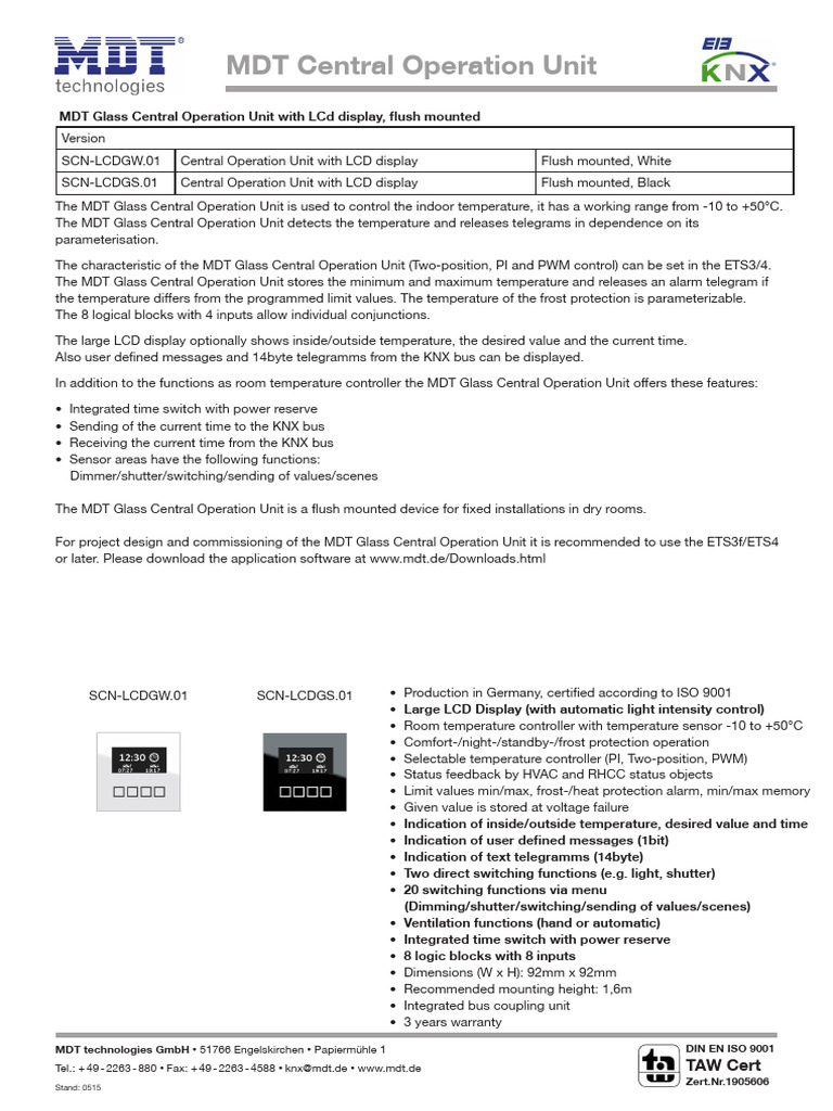 MDT Glass Central Operation Unit | PDF | Computer Engineering ...