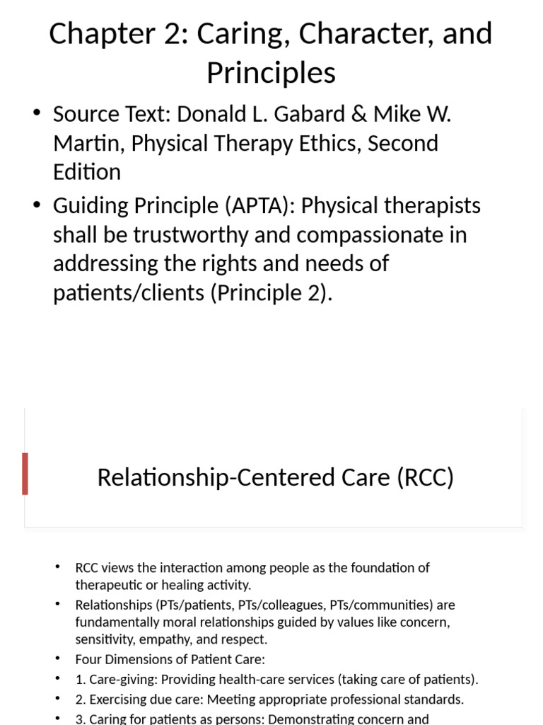 Chapter 2 Caring Character Principles | PDF | Motivation | Motivational