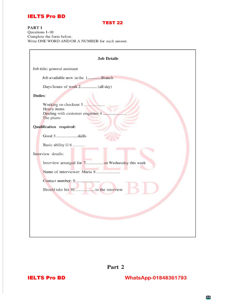 Test 22 | PDF